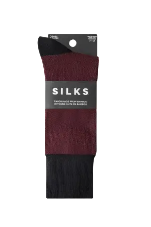 Silks® Men's <br>Rayon made from Bamboo Pique Crew <br>2 Pairs