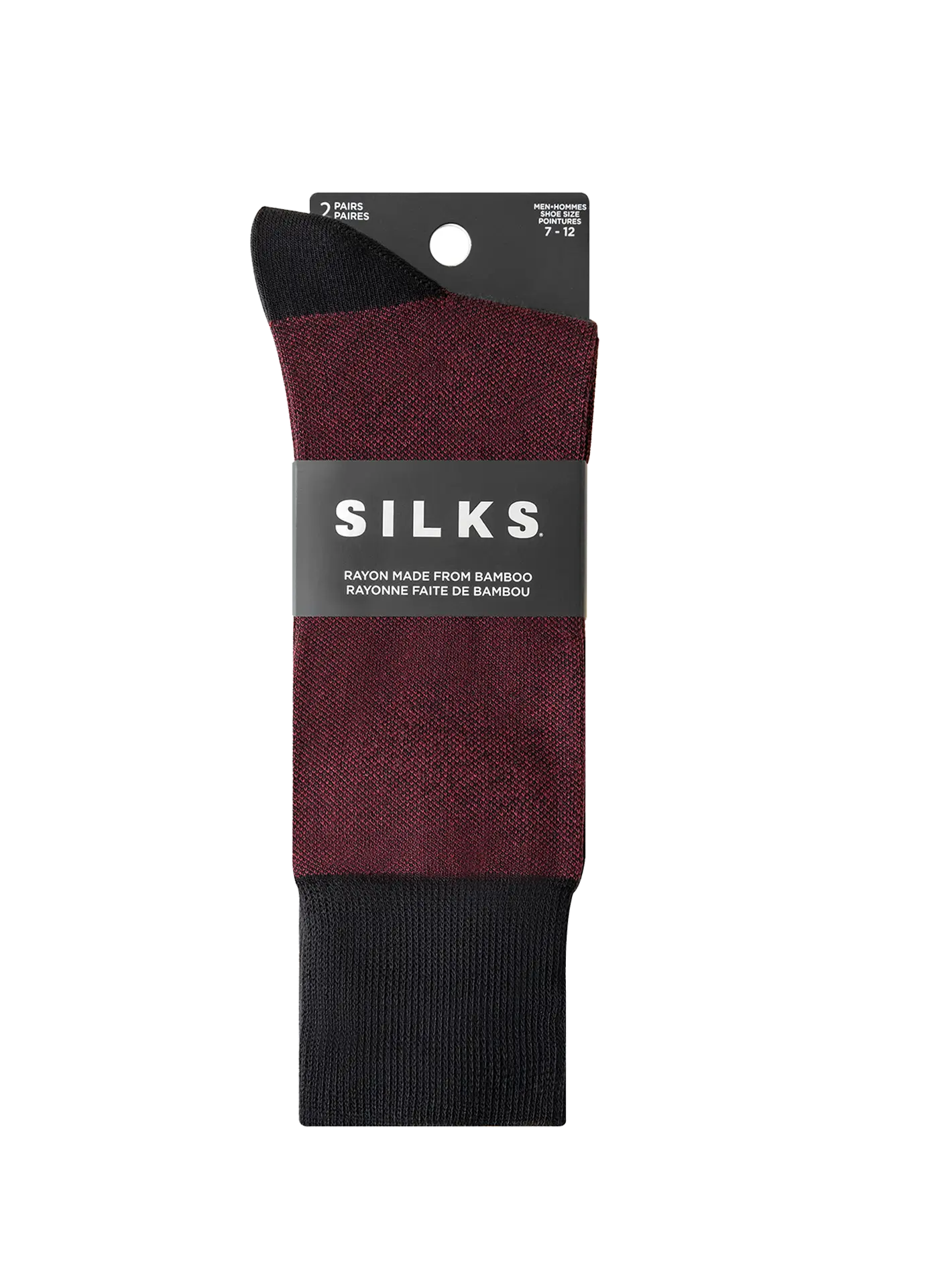 Silks® Men's <br>Rayon made from Bamboo Pique Crew <br>2 Pairs