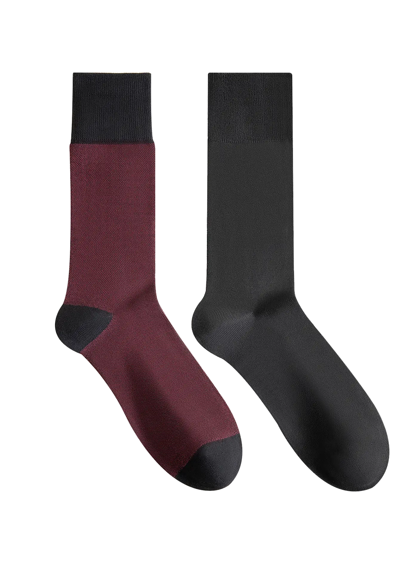 Silks® Men's <br>Rayon made from Bamboo Pique Crew <br>2 Pairs - Image 2