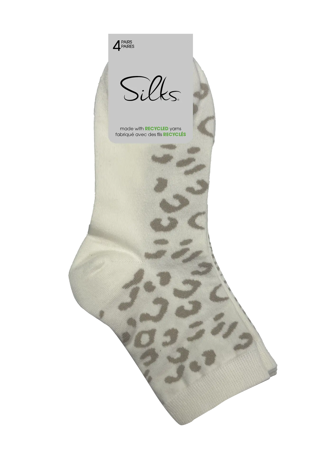Silks Animal Print Mid Crew Socks